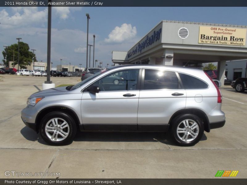 Alabaster Silver Metallic / Gray 2011 Honda CR-V EX