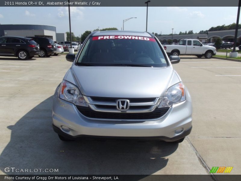 Alabaster Silver Metallic / Gray 2011 Honda CR-V EX