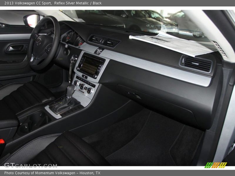 Reflex Silver Metallic / Black 2013 Volkswagen CC Sport
