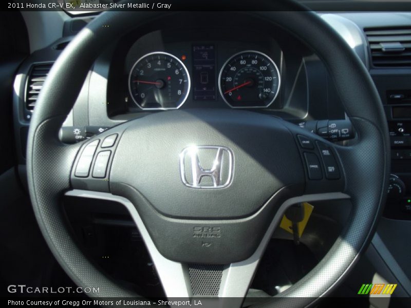 Alabaster Silver Metallic / Gray 2011 Honda CR-V EX