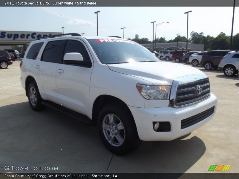 Super White / Sand Beige 2011 Toyota Sequoia SR5