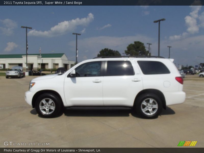 Super White / Sand Beige 2011 Toyota Sequoia SR5
