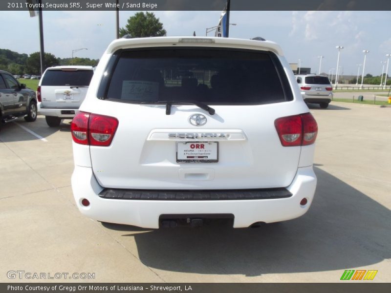 Super White / Sand Beige 2011 Toyota Sequoia SR5