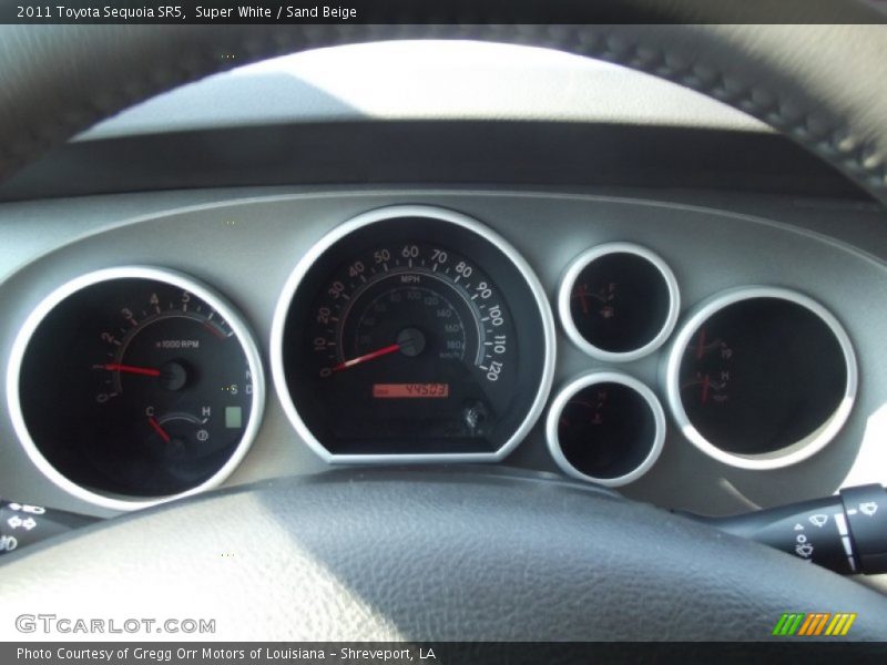 Super White / Sand Beige 2011 Toyota Sequoia SR5