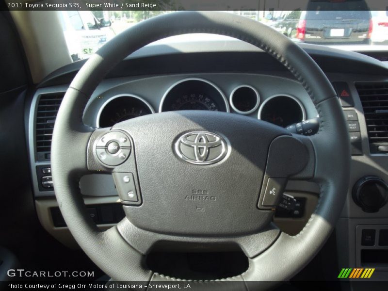 Super White / Sand Beige 2011 Toyota Sequoia SR5