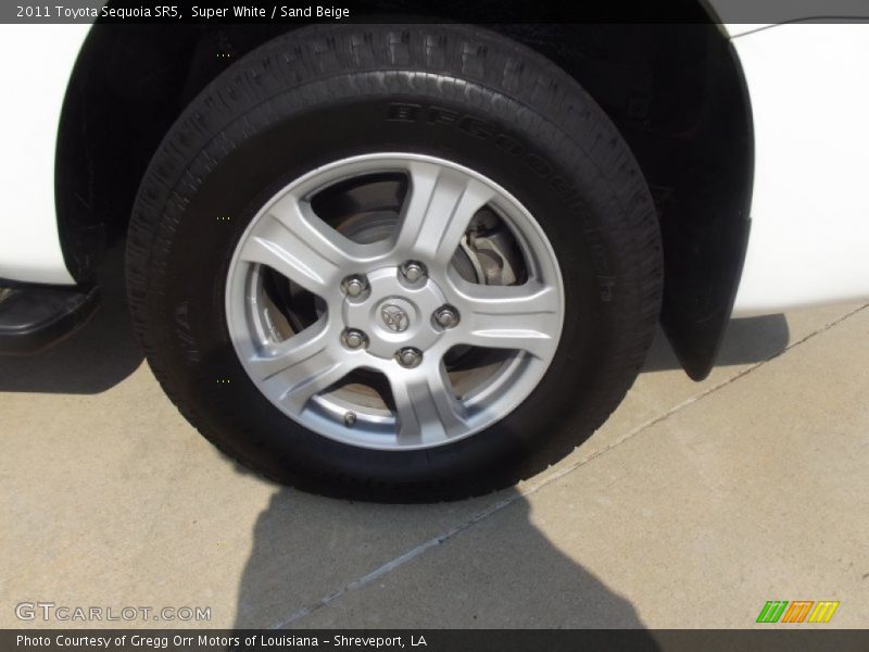 Super White / Sand Beige 2011 Toyota Sequoia SR5
