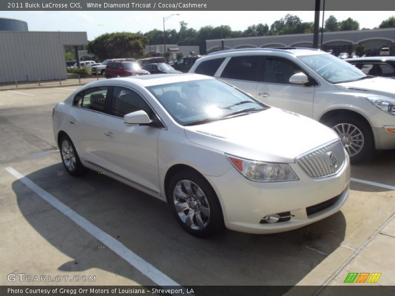 White Diamond Tricoat / Cocoa/Cashmere 2011 Buick LaCrosse CXS