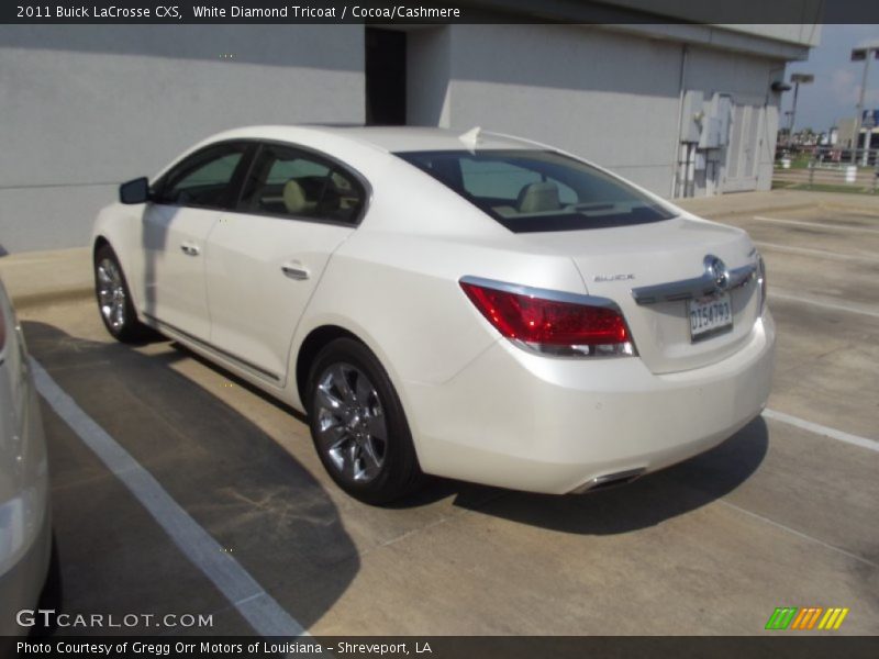 White Diamond Tricoat / Cocoa/Cashmere 2011 Buick LaCrosse CXS