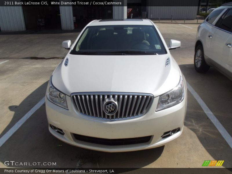 White Diamond Tricoat / Cocoa/Cashmere 2011 Buick LaCrosse CXS