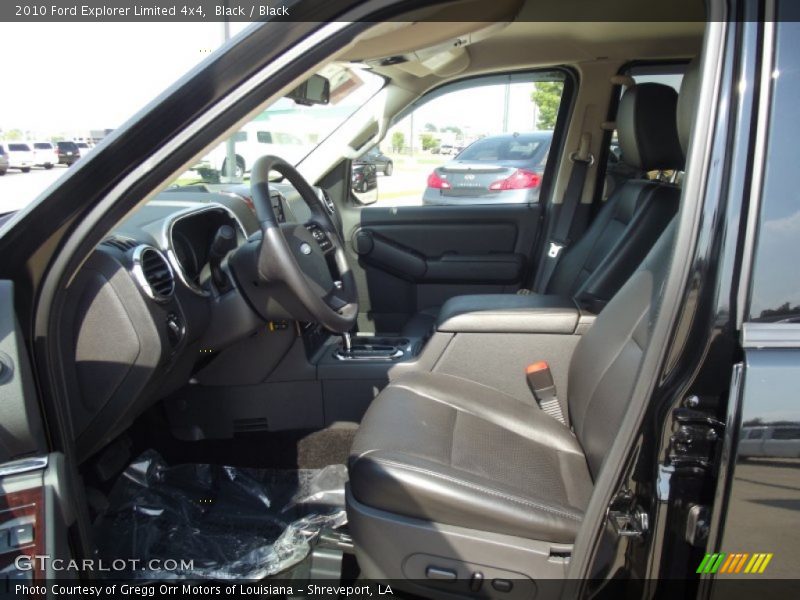 Front Seat of 2010 Explorer Limited 4x4
