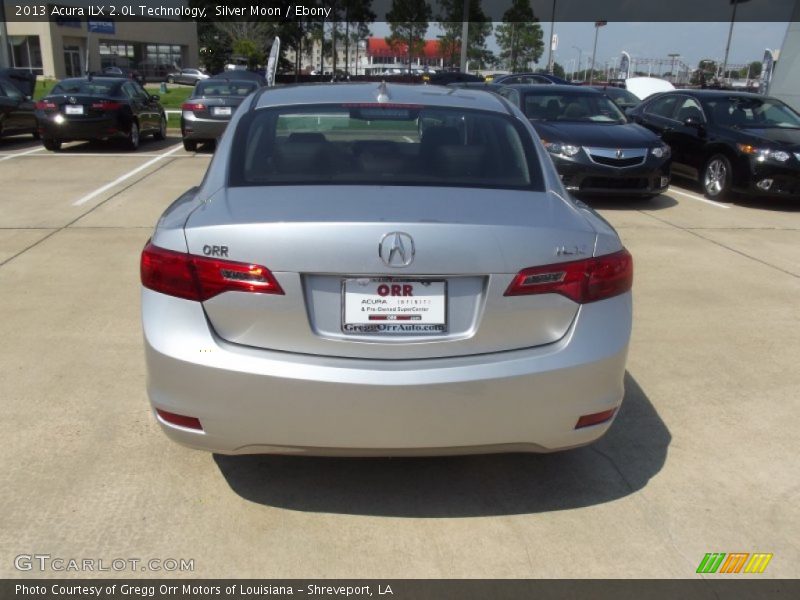Silver Moon / Ebony 2013 Acura ILX 2.0L Technology