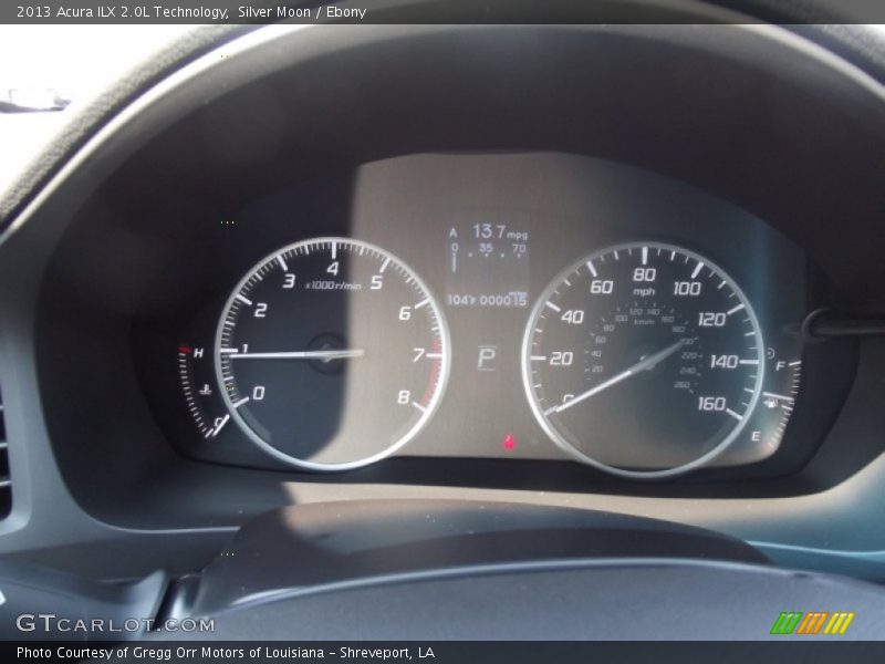 Silver Moon / Ebony 2013 Acura ILX 2.0L Technology