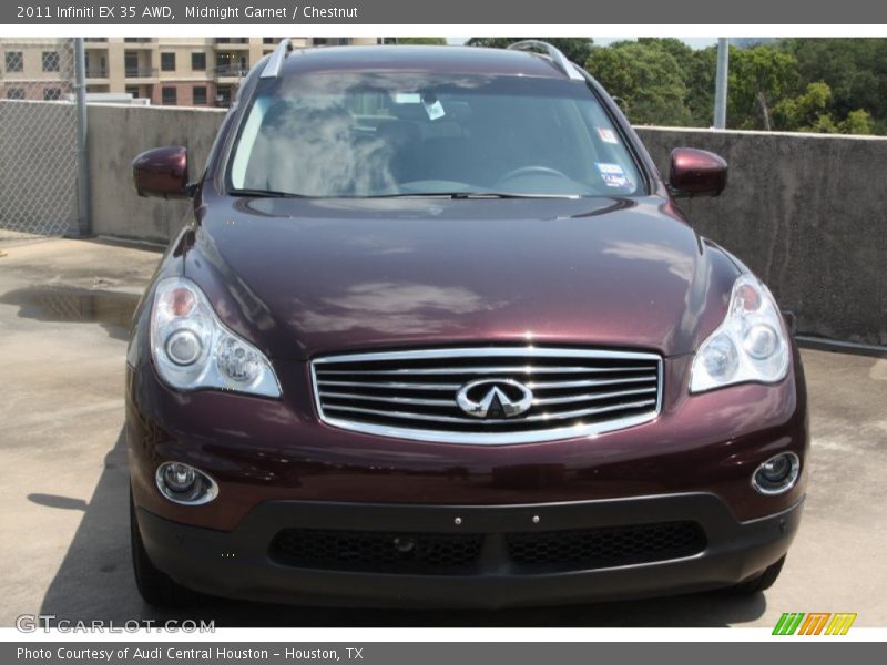 Midnight Garnet / Chestnut 2011 Infiniti EX 35 AWD