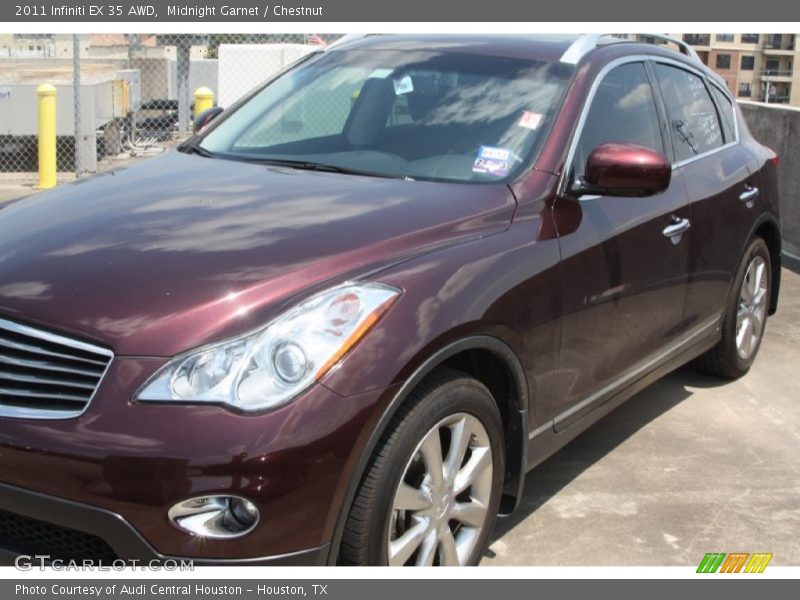 Midnight Garnet / Chestnut 2011 Infiniti EX 35 AWD