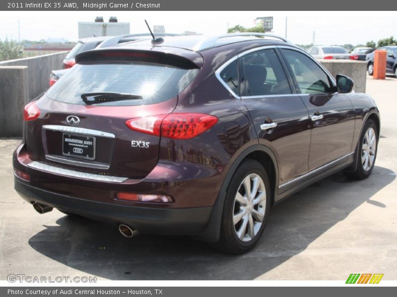 Midnight Garnet / Chestnut 2011 Infiniti EX 35 AWD