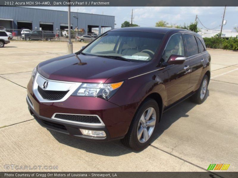 Dark Cherry Pearl II / Parchment 2012 Acura MDX SH-AWD