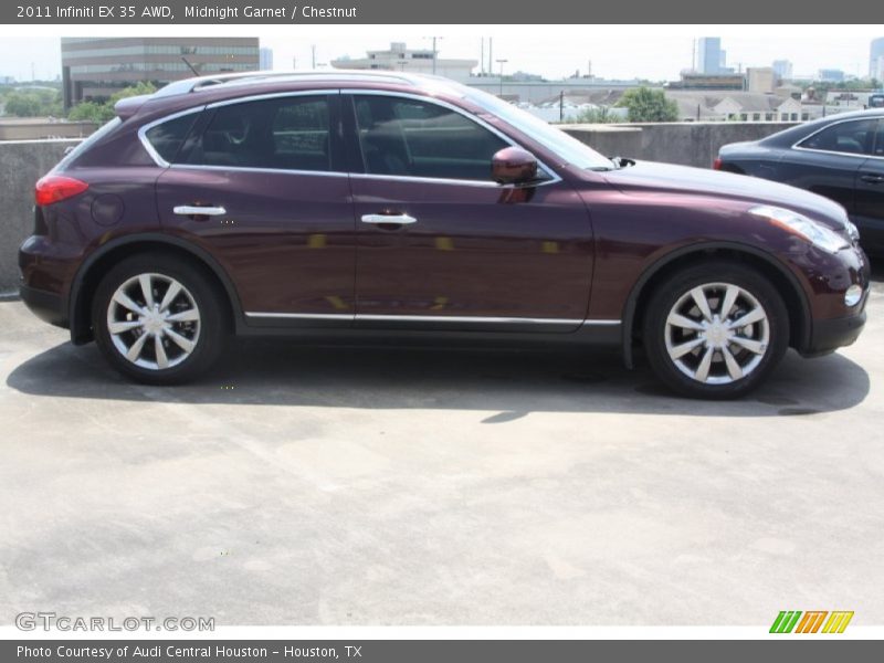 Midnight Garnet / Chestnut 2011 Infiniti EX 35 AWD