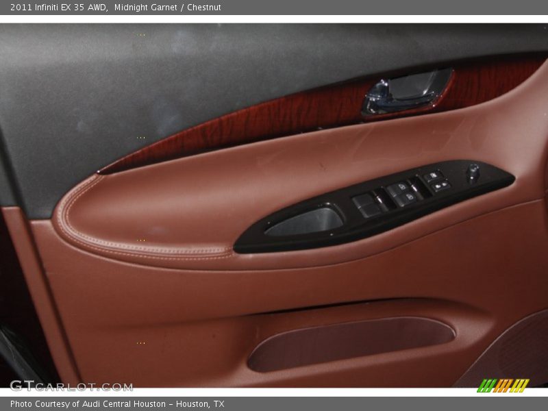Midnight Garnet / Chestnut 2011 Infiniti EX 35 AWD