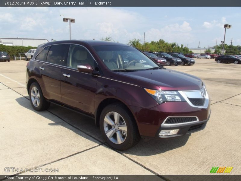 Dark Cherry Pearl II / Parchment 2012 Acura MDX SH-AWD