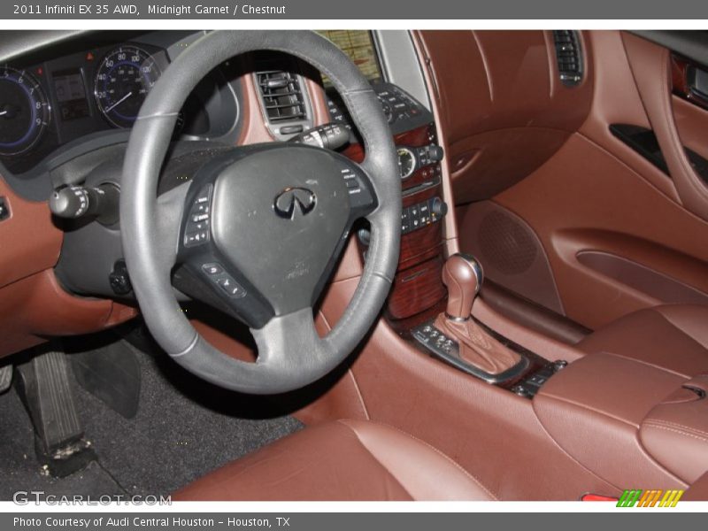 Midnight Garnet / Chestnut 2011 Infiniti EX 35 AWD