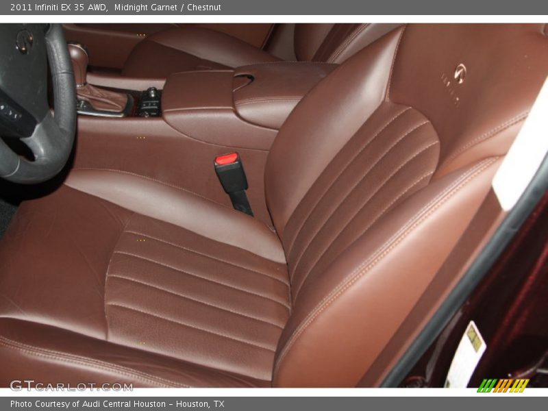 Midnight Garnet / Chestnut 2011 Infiniti EX 35 AWD