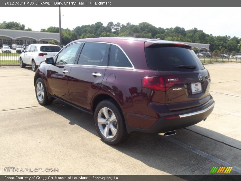 Dark Cherry Pearl II / Parchment 2012 Acura MDX SH-AWD