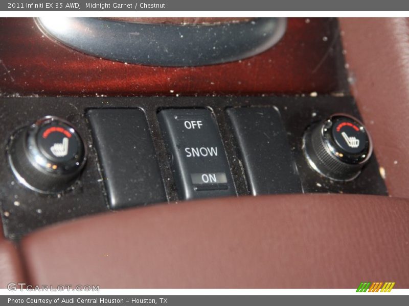 Midnight Garnet / Chestnut 2011 Infiniti EX 35 AWD