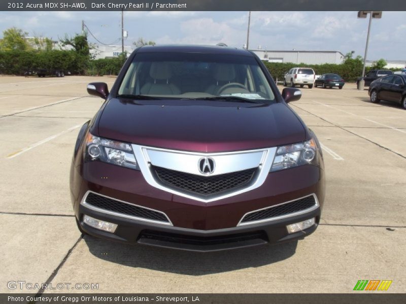 Dark Cherry Pearl II / Parchment 2012 Acura MDX SH-AWD