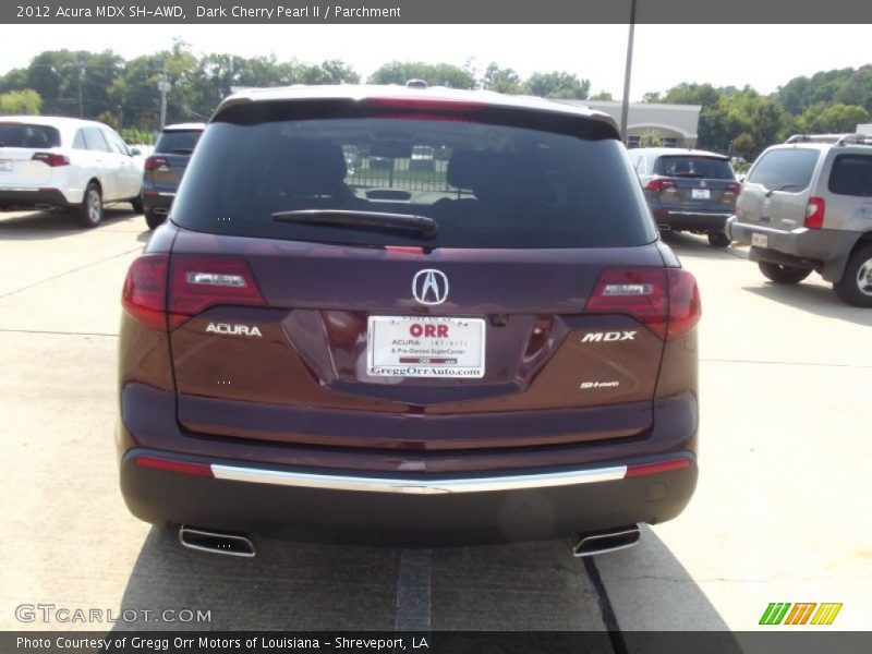 Dark Cherry Pearl II / Parchment 2012 Acura MDX SH-AWD