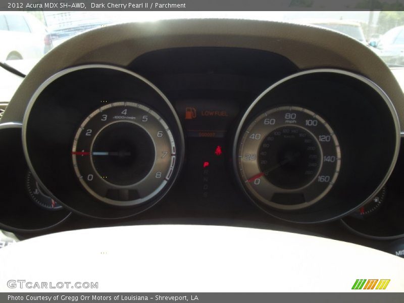 Dark Cherry Pearl II / Parchment 2012 Acura MDX SH-AWD