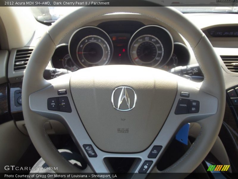 Dark Cherry Pearl II / Parchment 2012 Acura MDX SH-AWD