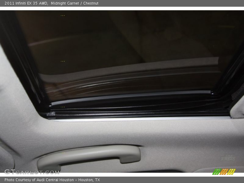 Midnight Garnet / Chestnut 2011 Infiniti EX 35 AWD