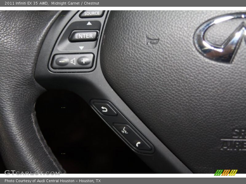 Midnight Garnet / Chestnut 2011 Infiniti EX 35 AWD