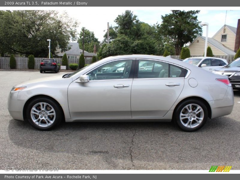 Palladium Metallic / Ebony 2009 Acura TL 3.5