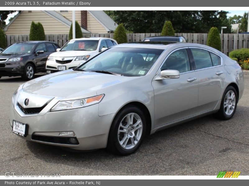 Palladium Metallic / Ebony 2009 Acura TL 3.5