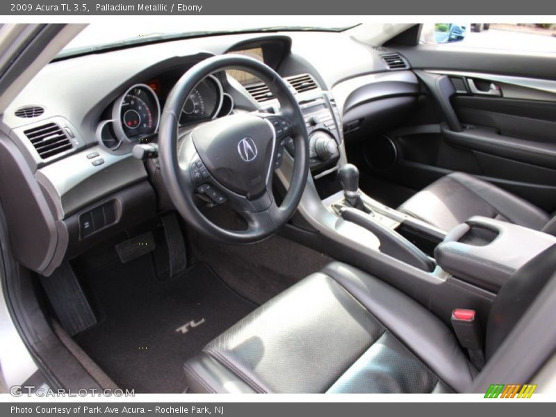 Palladium Metallic / Ebony 2009 Acura TL 3.5