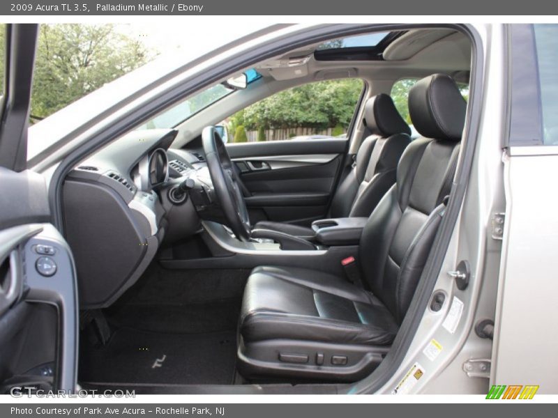 Palladium Metallic / Ebony 2009 Acura TL 3.5