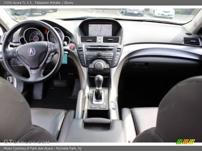 Palladium Metallic / Ebony 2009 Acura TL 3.5