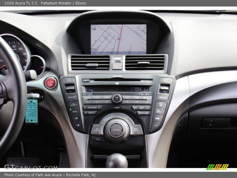 Palladium Metallic / Ebony 2009 Acura TL 3.5