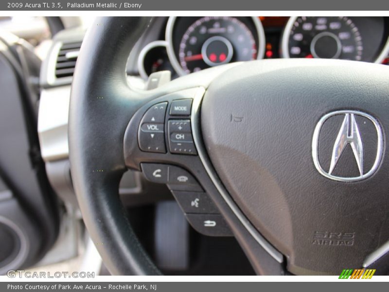 Palladium Metallic / Ebony 2009 Acura TL 3.5
