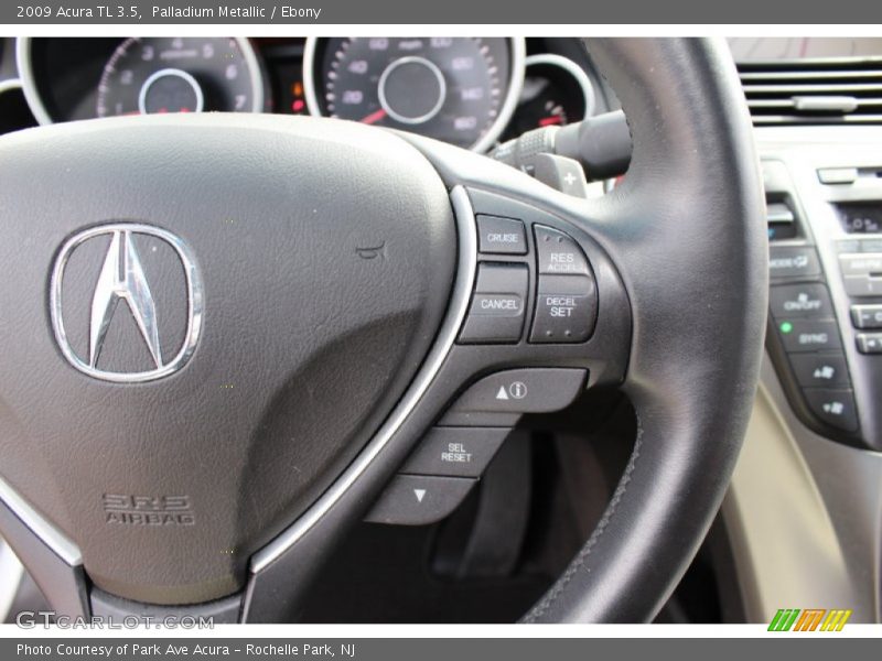 Palladium Metallic / Ebony 2009 Acura TL 3.5