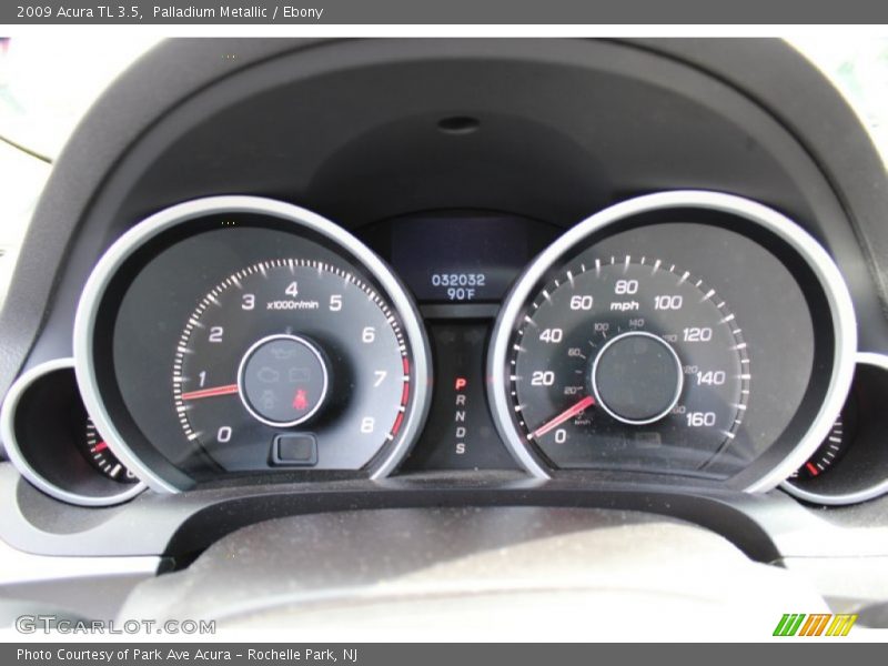 Palladium Metallic / Ebony 2009 Acura TL 3.5