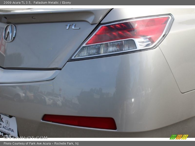 Palladium Metallic / Ebony 2009 Acura TL 3.5