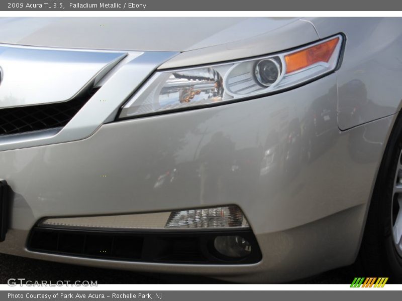 Palladium Metallic / Ebony 2009 Acura TL 3.5