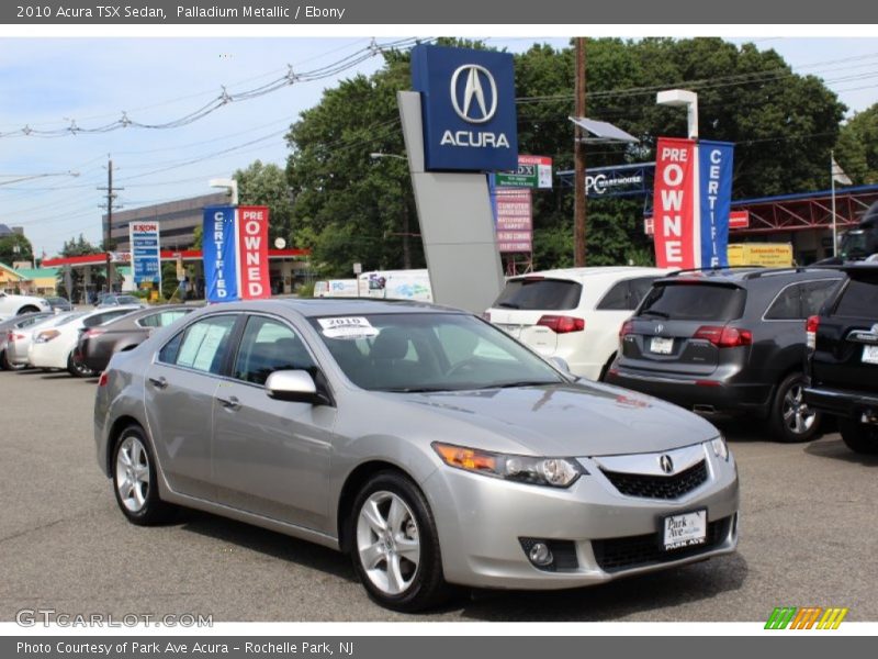 Palladium Metallic / Ebony 2010 Acura TSX Sedan