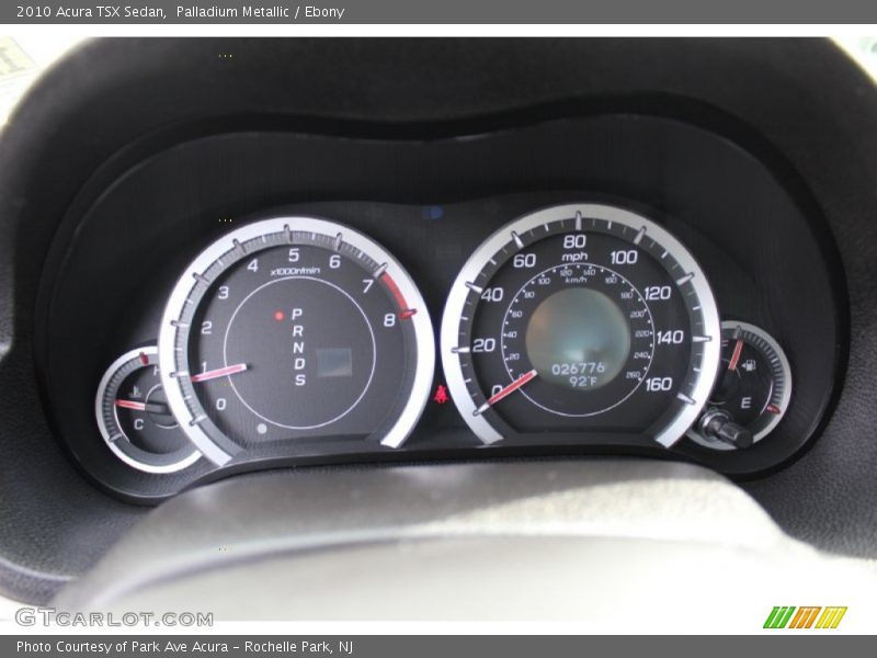 Palladium Metallic / Ebony 2010 Acura TSX Sedan