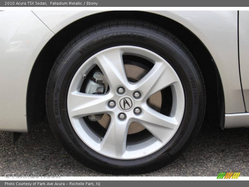 Palladium Metallic / Ebony 2010 Acura TSX Sedan