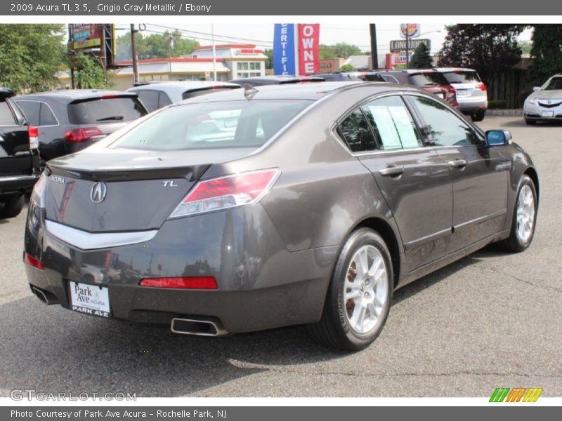 Grigio Gray Metallic / Ebony 2009 Acura TL 3.5