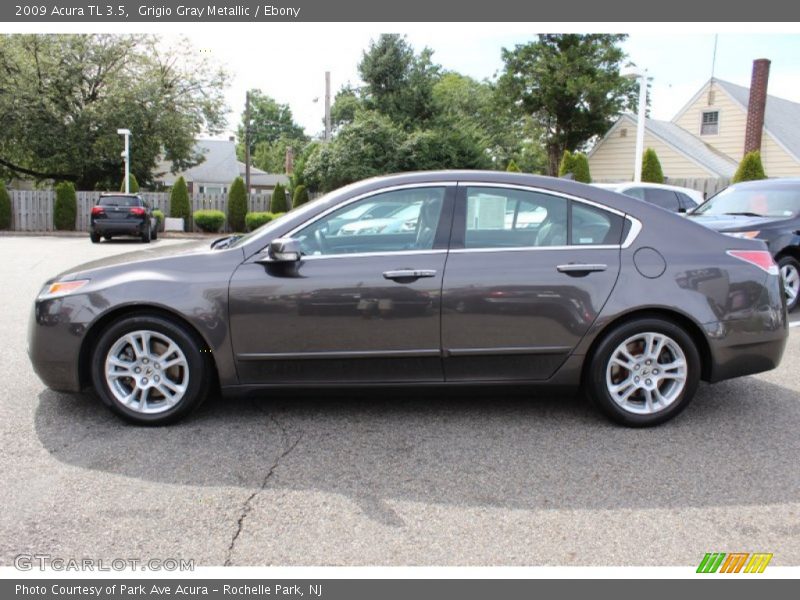 Grigio Gray Metallic / Ebony 2009 Acura TL 3.5