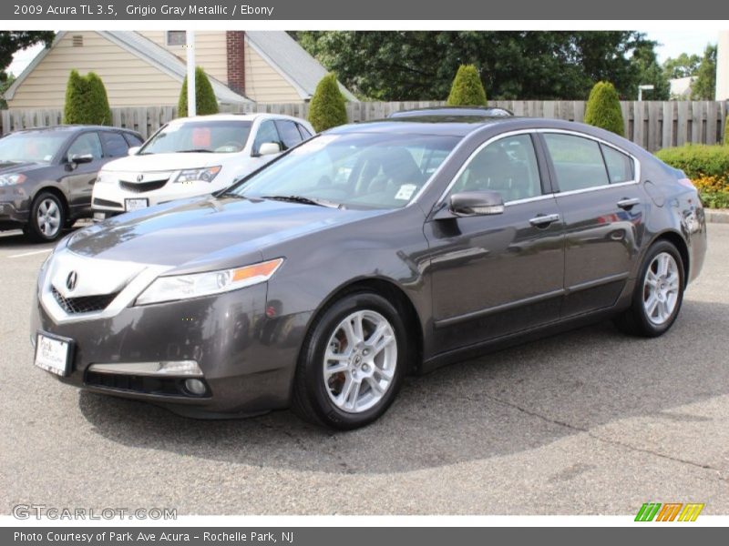 Grigio Gray Metallic / Ebony 2009 Acura TL 3.5